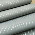 Papel De Parede Cinza Linhas Metalizadas