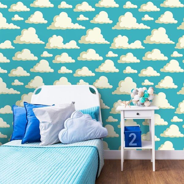 Papel De Parede Cloud Story - 0 50 X 2 50 Metros