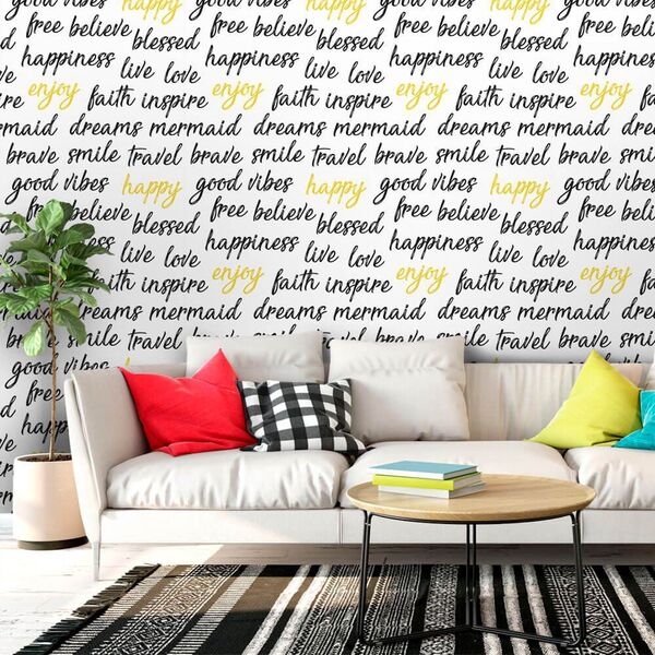 Papel De Parede Coisas Boas Clean - 0 50 X 3 00 Metros