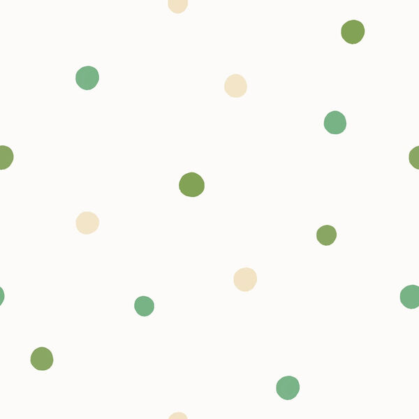 Papel De Parede Coleção Brincar Poá 3617 - Rolo: 10m X 0,52m