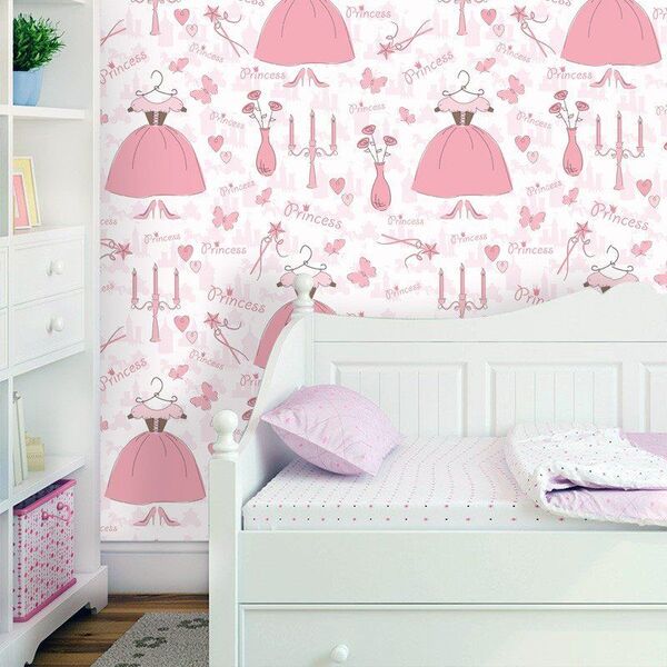 Papel De Parede Conto De Fadas - 0 50 X 2 50 Metros