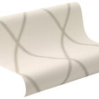 Papel De Parede Cosmopolitan Losango Branco Couro - Rolo: 10m