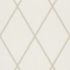 Papel De Parede Cosmopolitan Losango Branco Couro - Rolo: 10m