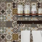 Papel De Parede Cozinha Azulejo Lavável15m