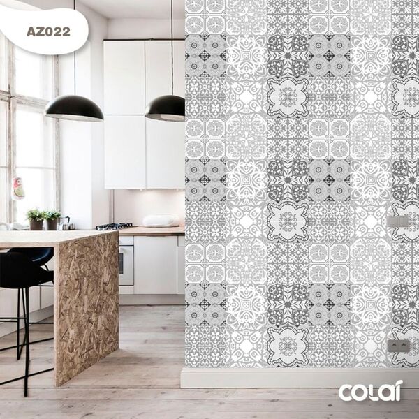 Papel De Parede Cozinha Azulejo Português Lavável 9m