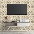 Papel De Parede Cubos De Madeira - 0 50 X 2 50 Metros