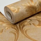 Papel De Parede Damask Dourado