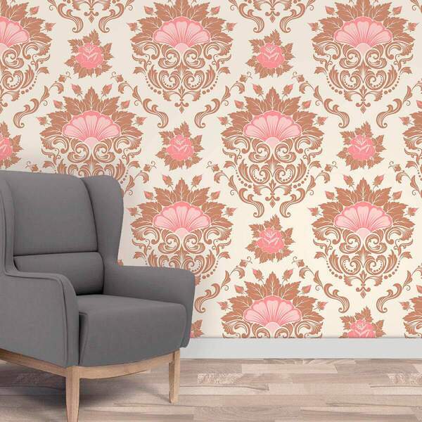 Papel De Parede - Damask - Mod 022 - 60x300cm