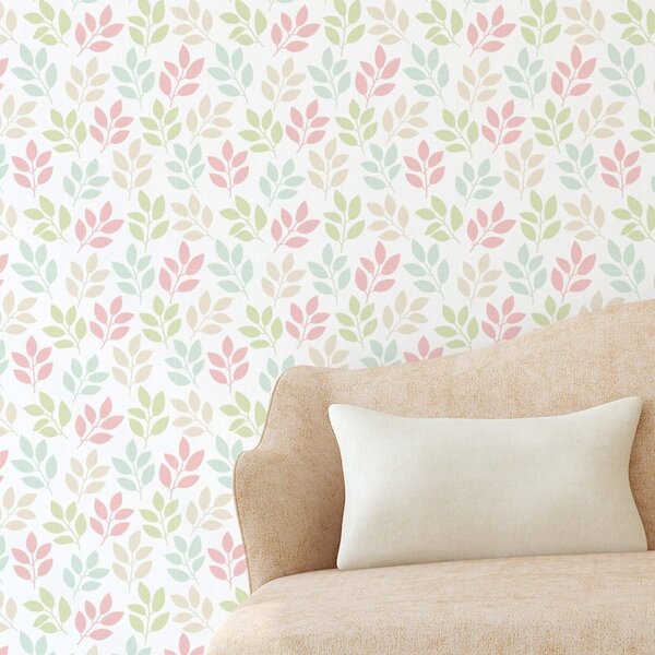 Papel De Parede De Flores Floral Colorido 2,70x0,57m