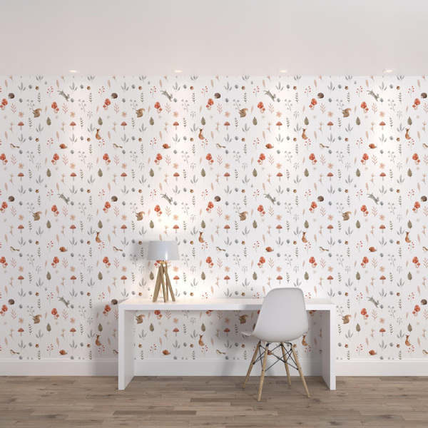 Papel de Parede de Poliéster e PVC Boho Colorido 1,7x1m Muse