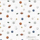 Papel de Parede de Poliéster e PVC Esporte Branco 3,5x1m Muse