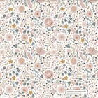 Papel de Parede de Poliéster e PVC Floral Rosa 2,9x1m Muse