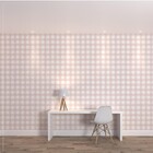 Papel de Parede de Poliéster e PVC Listrado Rosa 1,7x1m Muse