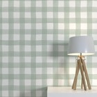 Papel de Parede de Poliéster e PVC Listrado Verde 1,7x1m Muse