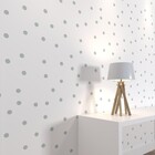 Papel de Parede de Poliéster e PVC Poá Verde 1,7x1m Muse