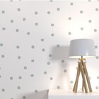 Papel de Parede de Poliéster e PVC Poá Verde 1,7x1m Muse