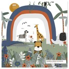 Papel de Parede de Poliéster e PVC Safari Colorido 2,9x5m Muse