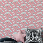 Papel De Parede Decorativo Infantil Zebra Aquarela Rosa Quart