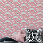 Papel De Parede Decorativo Infantil Zebra Aquarela Rosa Quart