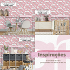 Papel De Parede Decorativo Infantil Zebra Aquarela Rosa Quart