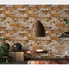 Papel De Parede Decore Gramado - Tijolinho A Vista Laranja