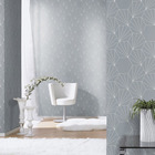 Papel de Parede Vinílico Dente de Leão Cinza e Branco 0,53x10m Inspire