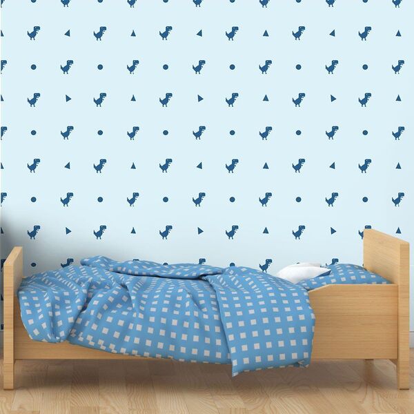 Papel De Parede Dino - 0 50 X 3 00 Metros