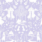 Papel De Parede Disney Frozen Roxo Di1013 B - Rolo Fechado De