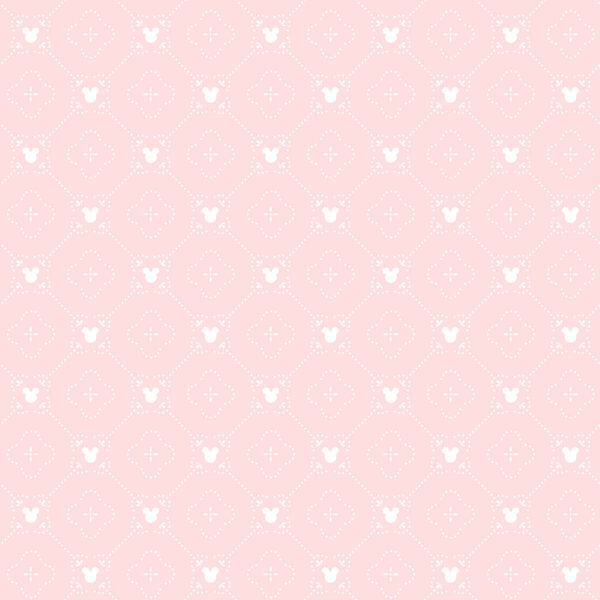 Papel De Parede Disney Mickey Branco Di0979 A - Rolo Fechado