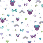 Papel De Parede Disney Minnie Roxo Di0990 A - Rolo Fechado De
