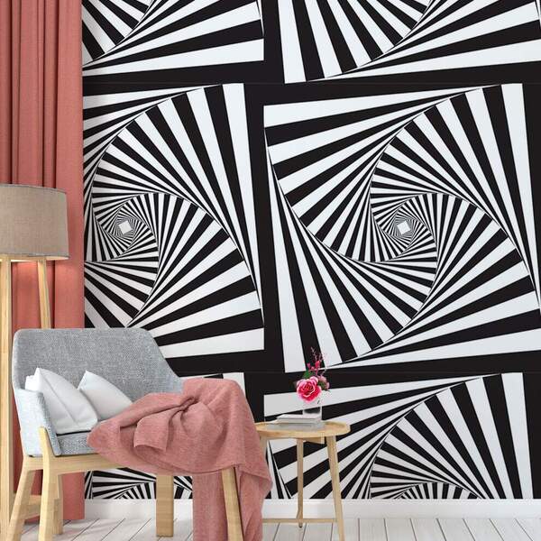 Papel De Parede - Diversos - Ilusão De Óptica-60x300cm
