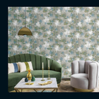 Papel De Parede Edantex Avalon 1 - Árvores Azul E Cinza (deta