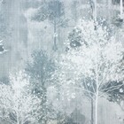 Papel De Parede Edantex Avalon 2 - Árvores Cinza Azulado (com