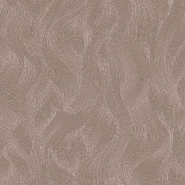 Papel De Parede Edantex Unique - Ondas Marrom (leve Brilho) U