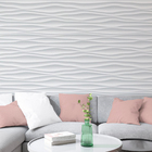 Papel De Parede Efeito Gesso 3d Ondulado Geométrico 12m