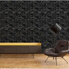 Papel De Parede Efeito Tijolinho Preto