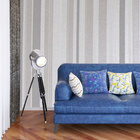 Papel De Parede Elegante Tons De Cinza Com Listras