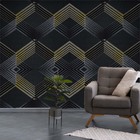 Papel De Parede Escuro Dourado