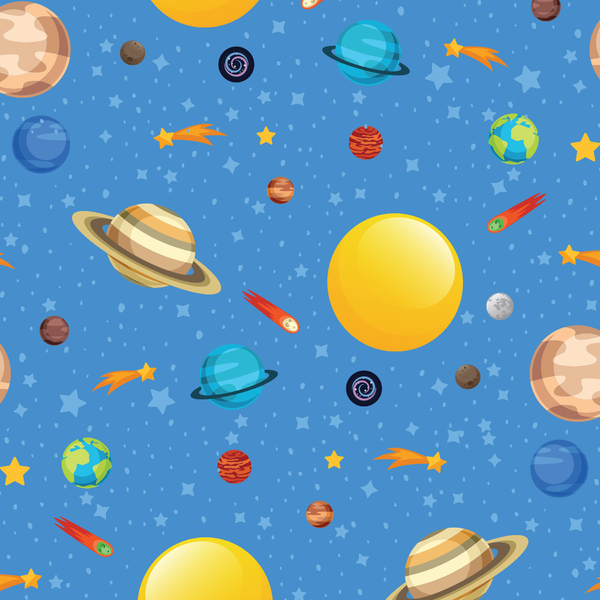 Papel de Parede Espaço Sistema Solar 2,70x0,57m