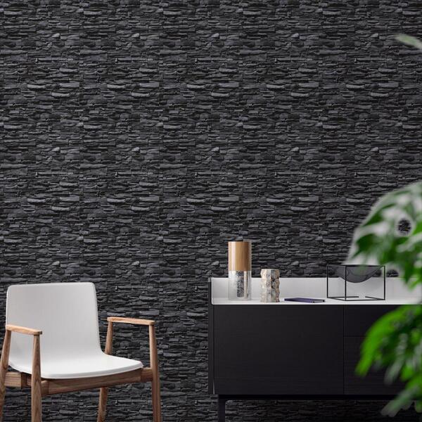 Papel De Parede Estampa De Pedra Ppped011