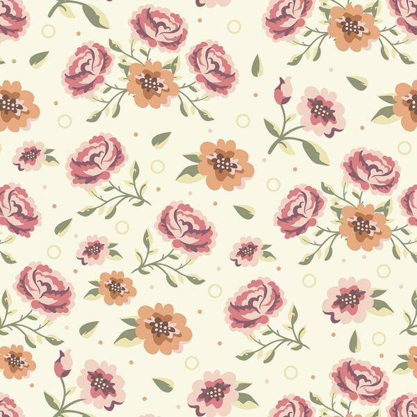 Papel De Parede Estampa Floral Ppflo060