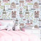 Papel De Parede Estampado Infantil Paris