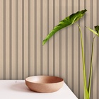 Papel De Parede Estilo Ripado Madeira Creme Claro Sala 3m