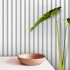 Papel De Parede Estilo Ripado Textura Madeira Branca 12m