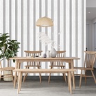 Papel De Parede Estilo Ripado Textura Madeira Branca 15m