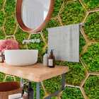 Papel De Parede Estilo Tapete De Musgo Verde Geométrico 12m