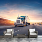 Papel De Parede Estrada Caminhão Logistica Sala Adesivo - 149