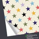 Papel De Parede Estrelas Coloridas - 0 50 X 2 50 Metros