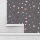 Papel De Parede Estrelas Rose