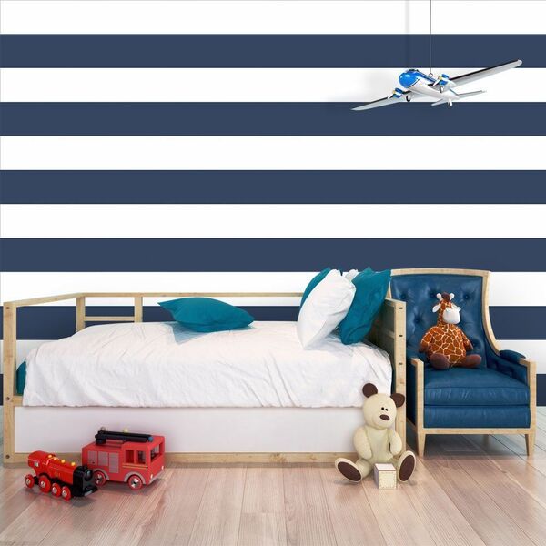 Papel De Parede Faixas Vigilio - 0 50 X 2 50 Metros